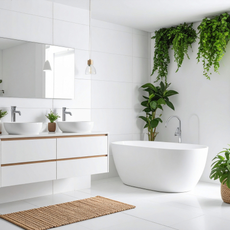 White Gloss Ceramic Wall Tile 300x900 (Code:00790)