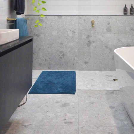 Norr Light Grey In&Out Terrazzo Look Tile 300x600 (Code:01748)