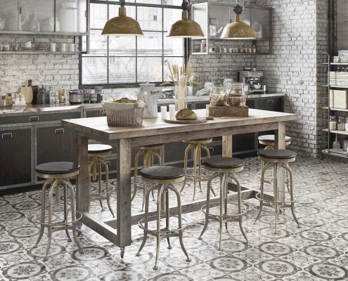 Patterned Floor Tiles