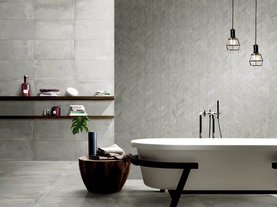 Spirit Grey Arrow Mosaic 300x355, Light Grey Mosaic Bathroom Wall Tiles