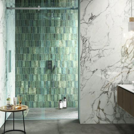 Spanish Golden Calacatta Matt Marble Look Tile 600x1200 (Code:02061)