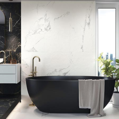 Spanish Sydney Night Matt Marble Look Tile 600x1200 (Code:02057)