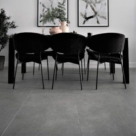 Modern Concrete Dark Grey Matt Tile 300X300 / 300x600 / 600x600