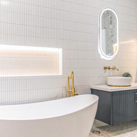 Kit Kat White Matt Mosaic Tile 22x145 (Code:02087)