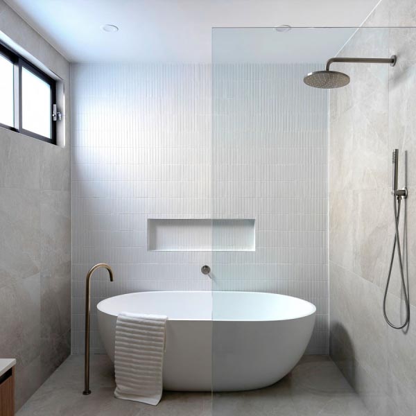 Kit Kat White Matt Mosaic Tile 22x145 (Code:02087)
