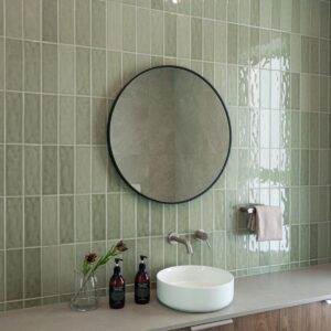 Windermere Mille Meadow Gloss Green Subway Tile 75x225 (1)
