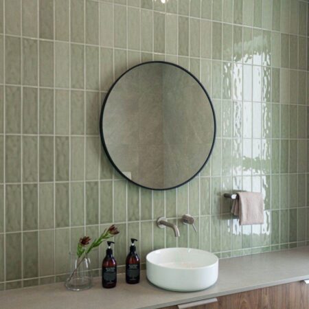 Windermere Mille Meadow Gloss Green Subway Tile 75x225 (1)
