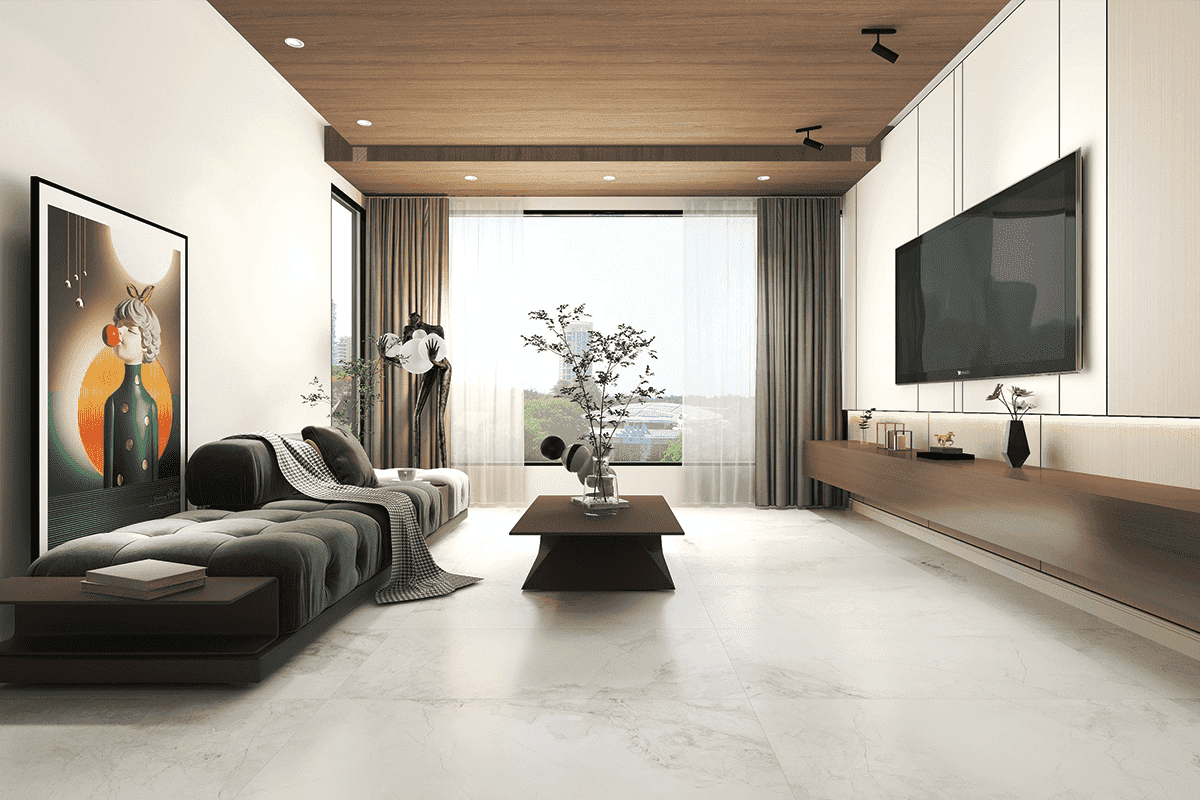 Silk White Honed Tile 750x1500 (Code:02499)