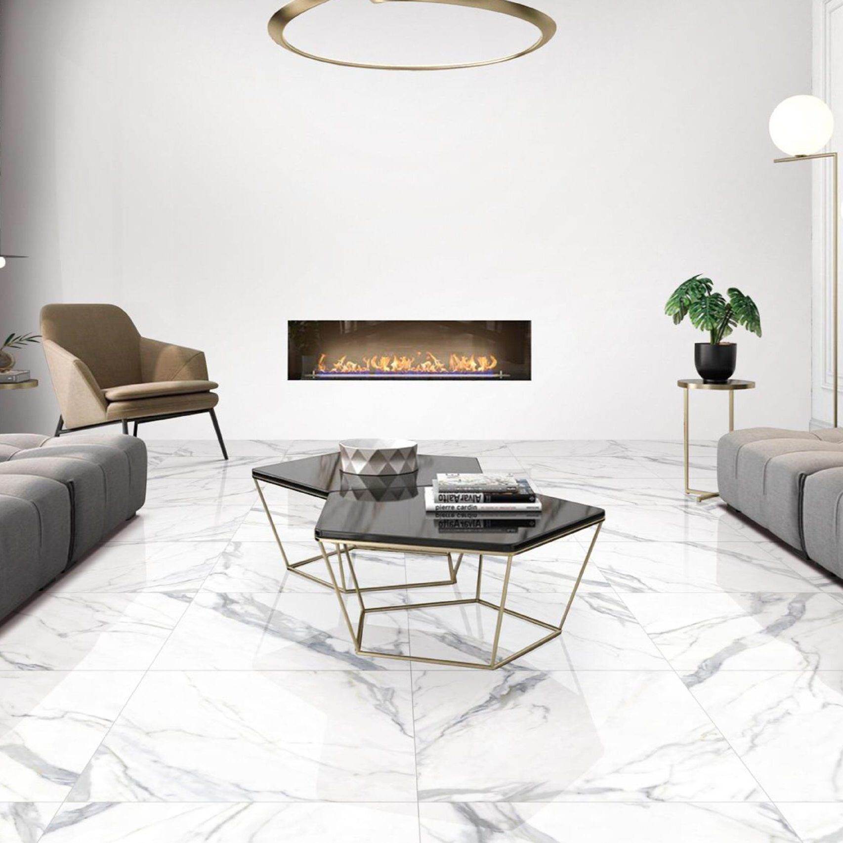 Calacatta Gold Polished 300x600 / 600x600 (Code:02520)