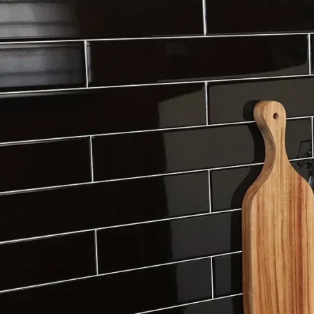 Black Gloss Wall Tile 65x400 (Code:02636)