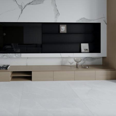 Osteria Grey Matt Marble Look Tile 600x600 (Code:02563)