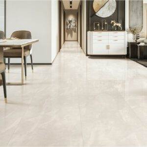 Osteria Ivory Polished Stone Look Porcelain Tile