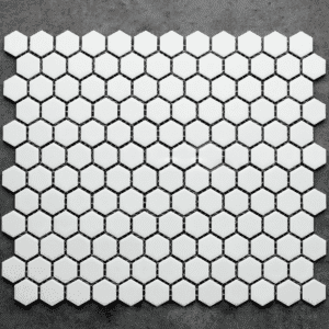 Hexagon Black Matt Tile 23x23 (Code:02625)