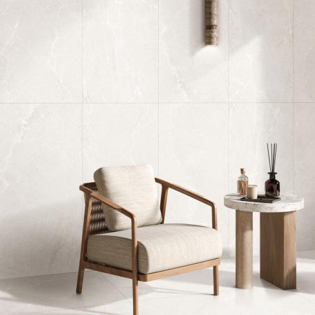 Milestone Bianco In&Out Stone Look Tile 600x1200 (Code:02658)
