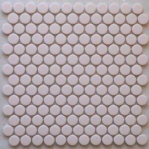 Penny Round Soft Rosewater Matt Tile 23x23 (Code:02620)