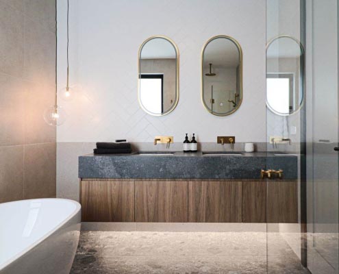Minimal design bathroom tiles