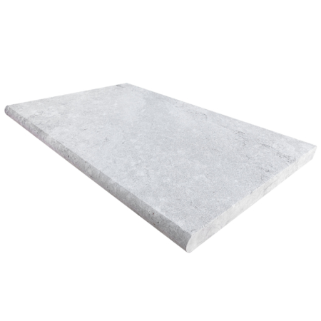 Tundra Grey Sandblasted Bullnose Natural Stone Coping Tile 406x610x30 (Code:02633) Tundra Grey Sandblasted Bullnose Natural Stone Coping Tile 406x610x30 (Code:02633)