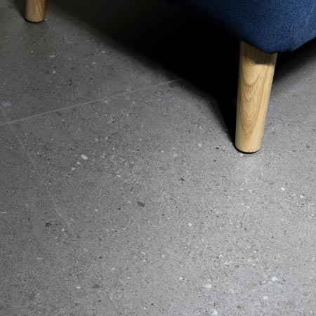 Soft Stone Grey Matt Stone Look Tile 600x600 (Code:02701)