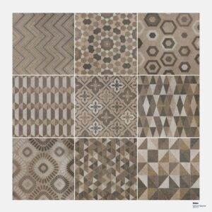 London Brown Decor Matt Tile 200x200 (Code:02686)