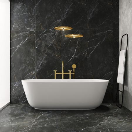 Attic Dark Polished Marble Look Tile 600×1200 (Code:02728)