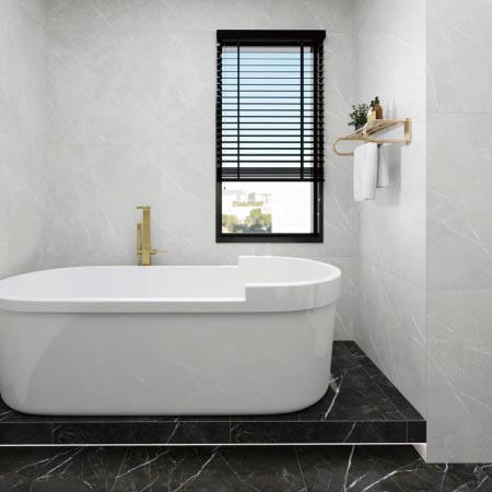 Attic White Matt Marble Look Tile 600×1200 (Code:02731)