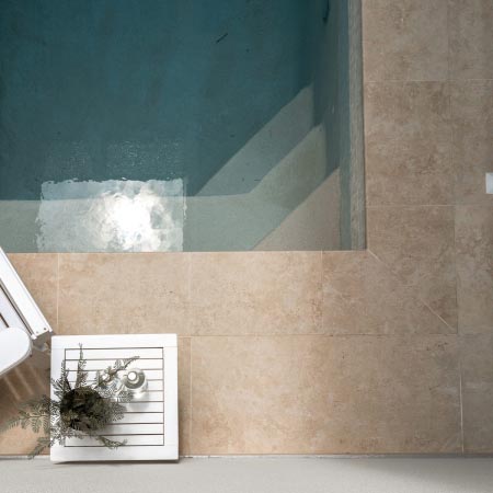 New Travertine Cross-Cut Warm External Coping Tile 400x600x20 (Code:02763)