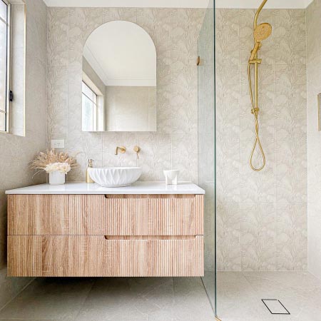 Tropical Off White Matt Decorative Tile 300x600 (Code:02768)