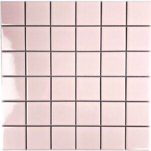 Square Blush Gloss 48x48 Mosaic Tile (Code:02769)