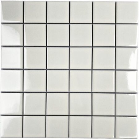 Square Fog Grey Gloss 48x48 Mosaic Tile (Code:02768)