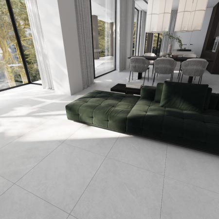 Icon Silver Polished Marble Look Tile 300x600 (Code:02780)