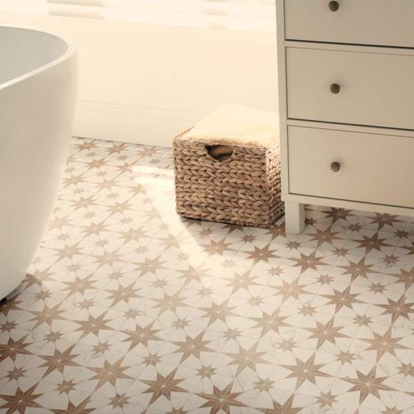 Stella Terracotta Matt Pattern Tile 200x200 (Code:02773)
