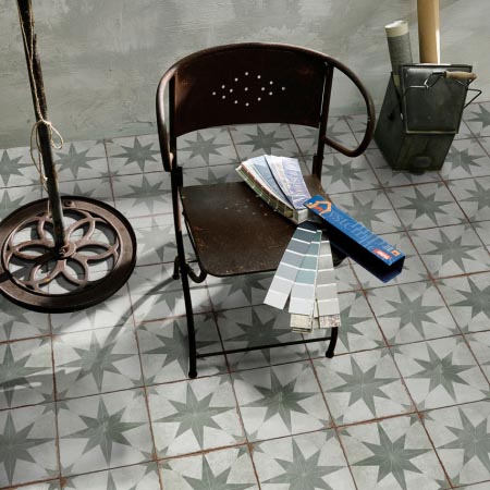 Stella Green Matt Pattern Tile 200x200 (Code:02775)