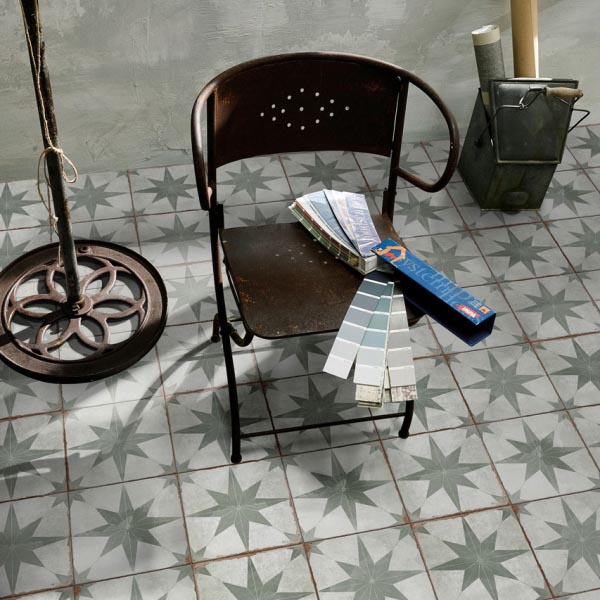Stella Green Matt Pattern Tile 200x200 (Code:02775) Stella Green Matt Pattern Tile 200x200 (Code:02775)