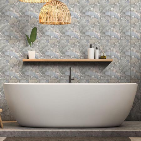 Tropical Blue Matt Decorative Tile 300x600 (Code:02770)