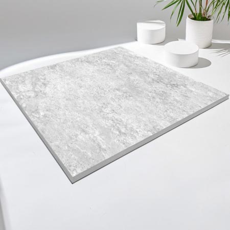 New Travertine Cross-Cut Grigio External Porcelain Paver 600x600x20 (Code:02835)