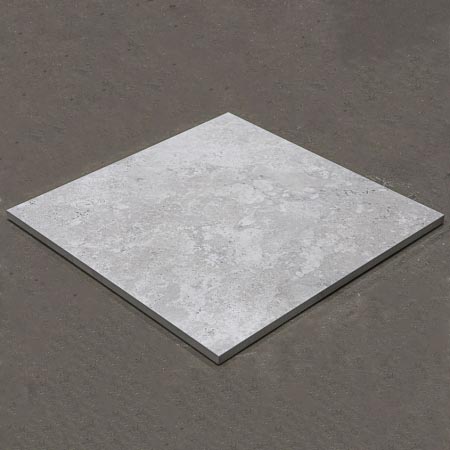 New Travertine Cross-Cut Grigio External Porcelain Paver 600x600x20 (Code:02835)