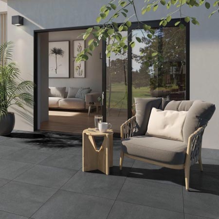 Surface Night External Concrete Look Tile 300x600 (Code:02822)