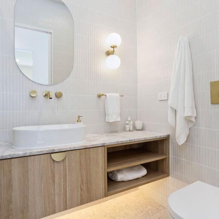 Kit Kat Concave White Matt Mosaic Tile 22x145 (Code:02851)