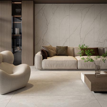 Crown Stone Bianco Matt Large Stone Look Tile 750x1500 (Code:02881)