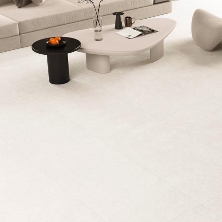 Shell Stone Bianco In&Out Limestone Look Tile 600x600 (Code:02872)