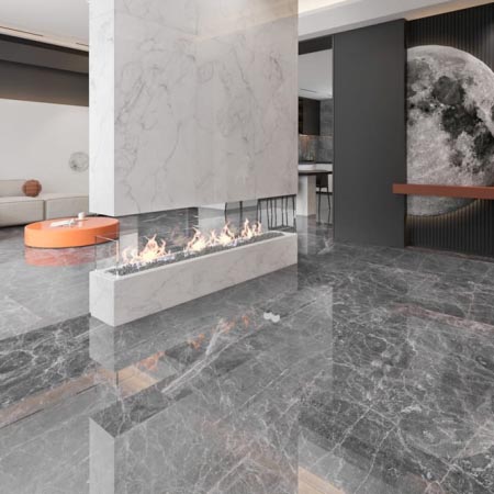 Florence Grey Polished Stone Look Tile 600x1200 (code:02902)