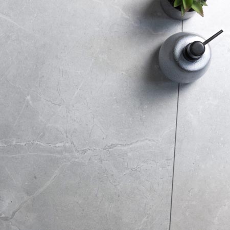 Portus Silver Matt Stone Look Tile 600x600 (Code:02895)