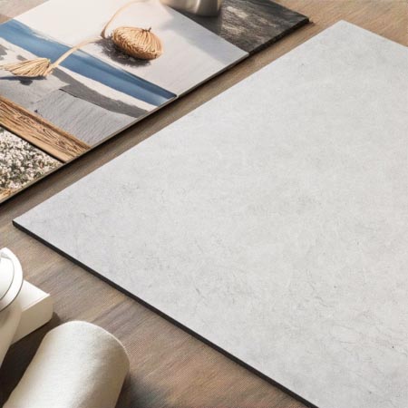 Portus White Matt Stone Look Tile 600x600 (Code:02894)