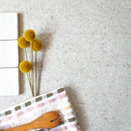 Cantabile White Matt Terrazzo Look Tile 300x600 (Code:02926)