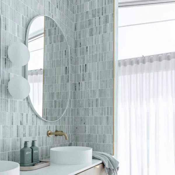 Kit Kat Ming Green Honed Natural Stone Mosaic 15x148 (Code:02928) Kit Kat Ming Green Honed Natural Stone Mosaic 15x148 (Code:02928)
