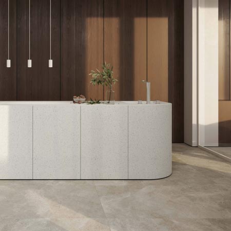 Casa Stone Ivory Matt Stone Look Tile 600x600 (Code: 02943)