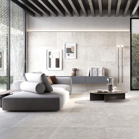 Siena Light Beige Honed Large Stone Look Tile 1200x1200 (Code:02930)