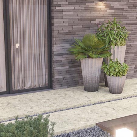 Lux Beige In&Out Terrazzo Look Tile 300x600 (Code:03027)