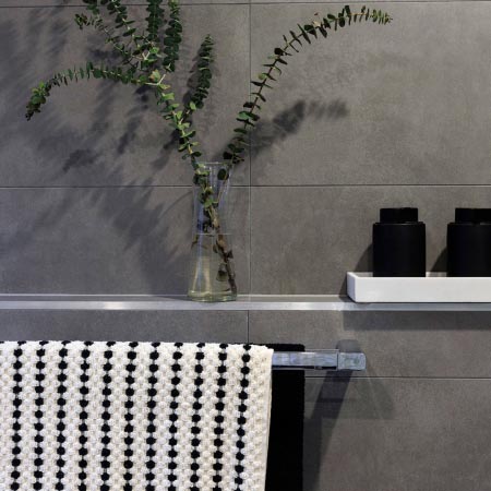 Modern Concrete Mid Grey Matt Tile 300x600 (Code:02975)