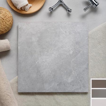 Portus Silver Matt Stone Look Tile 300x300 (Code:03040)